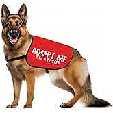 JXGZSO Adopt Dog Jacket Vest I’m A Foster Dog Jacket Vest New Puppy Dog (Adopt Foster L)