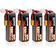 OVONIC 3S 550mAh Lipo Battery 11.1V 130C Battery with XT30 Plug for RC Car Truck RC Vehicles Boat Drone RC Airplane Quadcopter Helicopter FPV Racing Hobby Models [1 Package Including 4 Batteries]