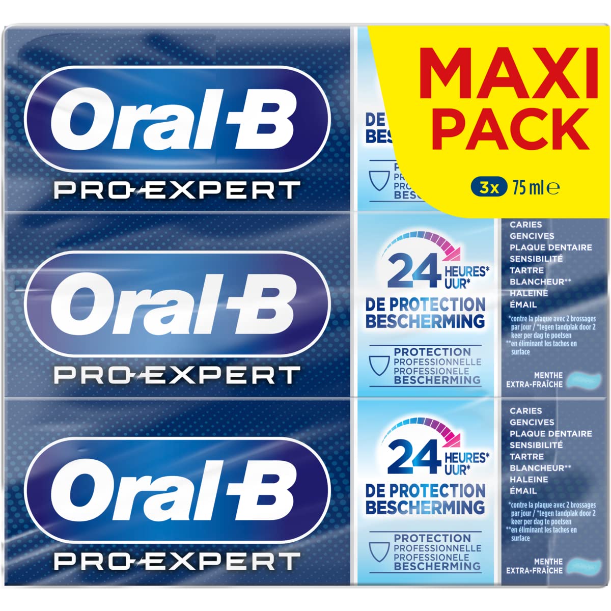 Oral-B - Pro-Expert 24h Toothpaste Extra Fresh Mint - 3x75ml