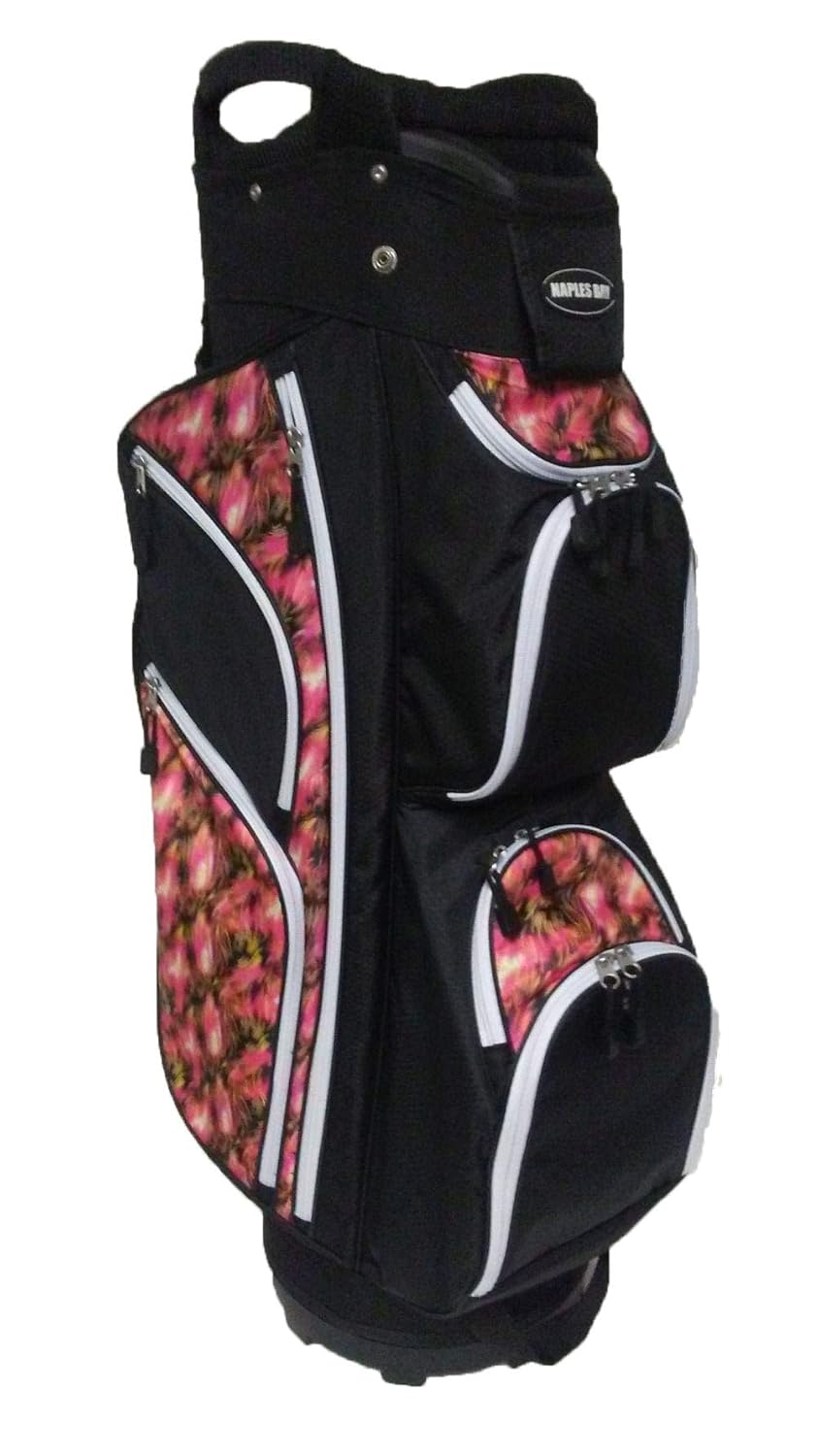 Naples Bay CT Lite カートバッグ (10インチ 14ウェイ トップ ブラックフラワー) レディース   B07JYL5Z2T