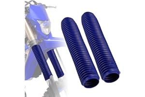 NACORE Motorcycle Fork Cover Boots Universal Front Shock Tube Absorber Guard Dust Boots For Most Dirt Pit Bike, STARRYSKY BLUE