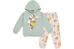 Disney Minnie Mouse Little Mermaid Lilo & Stitch Fleece Hoodie & Pants Outfit Newborn to Big Kid Sizes (0-3 Months - 14-16)