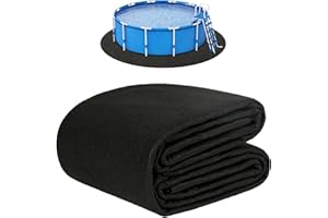 Whmayai 10ft Round Pool Liner Pad, 280g/㎡ Thickened Heavy Duty Above Ground Swimming Pool Ground Cloth, Under Pool Mat Protec