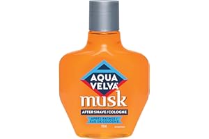 Aqua Velva Cologne and After Shave for Men, Aftershave Balm with Masculine Fragrance, Musk, 118 ml