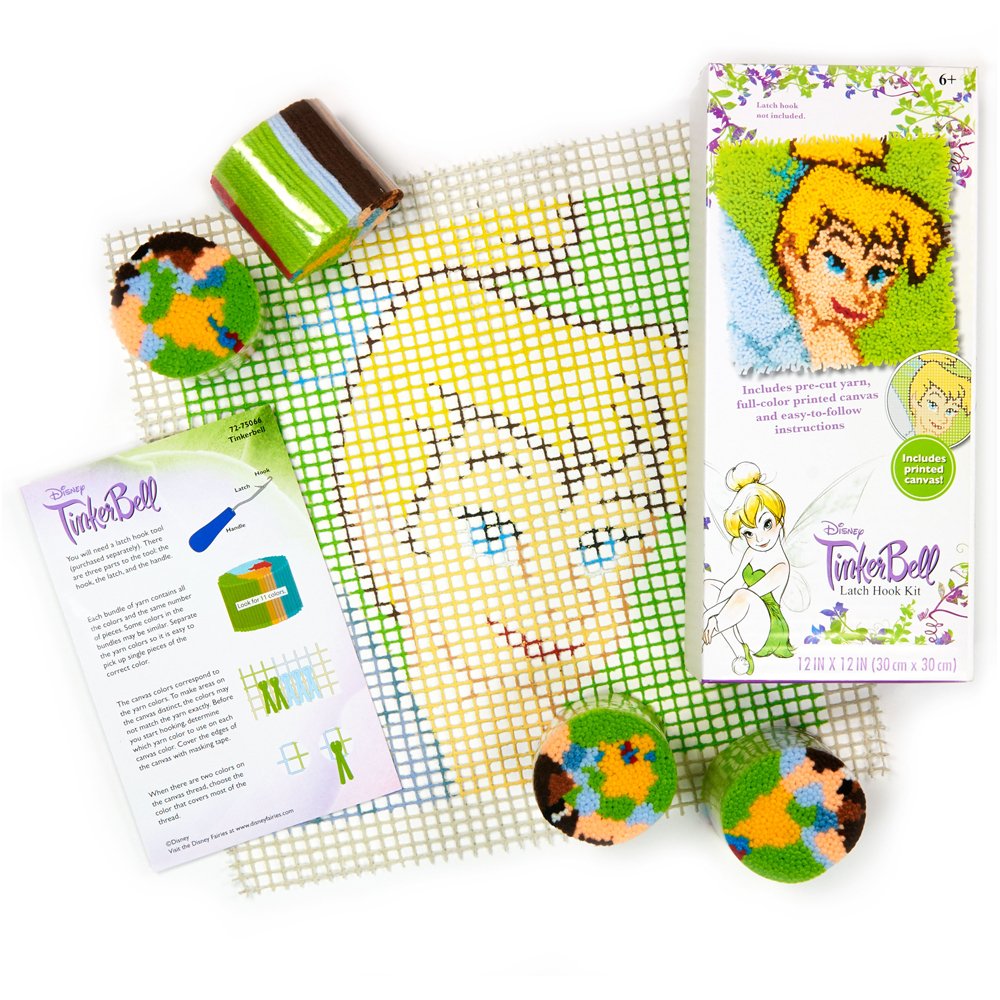 Dimensions Needlecrafts Disney Tinkerbell Latch Hook Kit Needlepoint
