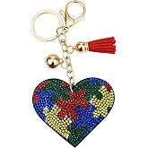 Popfizzy Rhinestone Keychains for Women and Girls, Bling Purse Charms, Birthday Gifts for Her, Backpack Accessory, Bag Charms