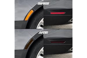 SlickMod PreCut Vinyl Smoke Tint for 2013-2020 Lincoln MKZ Front & Rear Side Marker (2. Side Marker, 20% Dark Smoke)