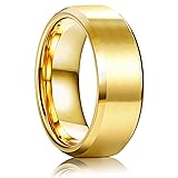 Jstyle Stainless Steel Rings for Men Women 8MM