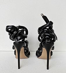 Frankie Hsu Luxury Women's Ankle Leg Lace Up Gold