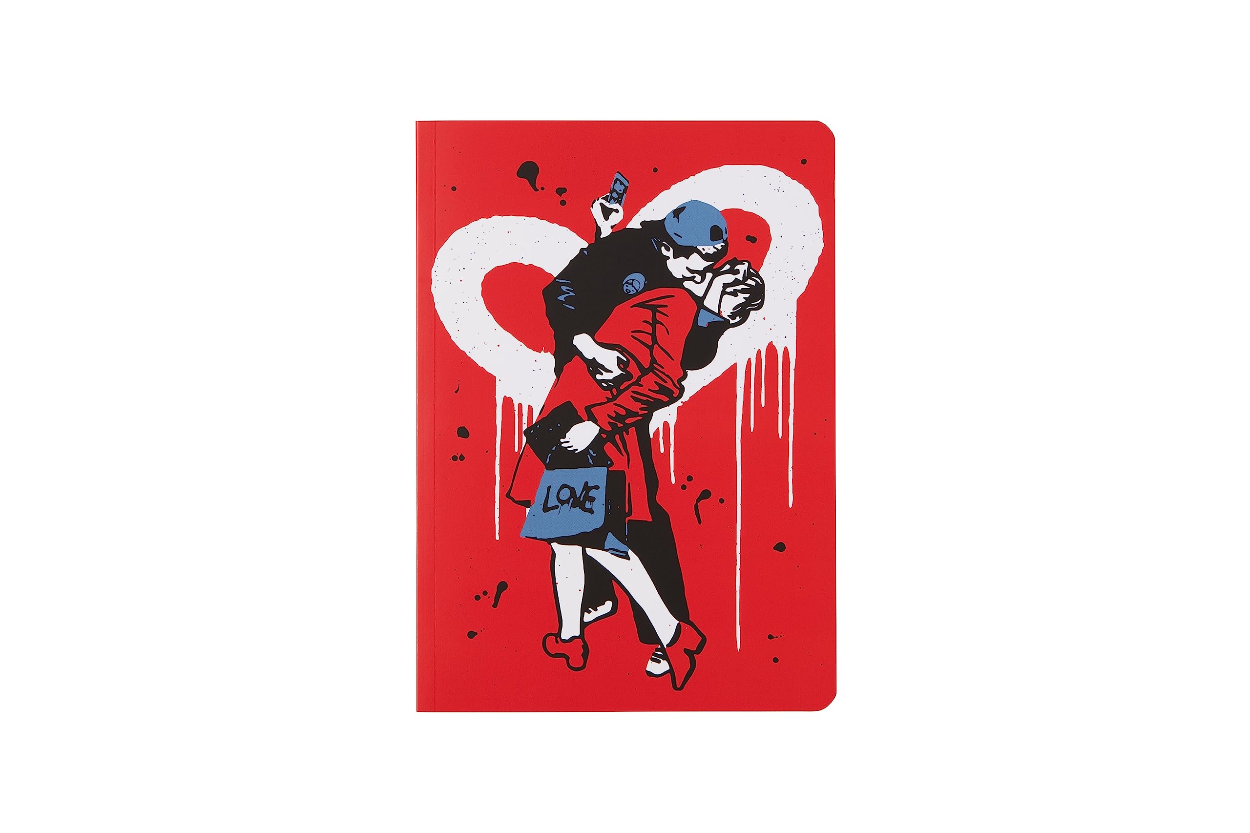 Art&Design24 TVBOY Official Notebook, The Influencer's Kiss Graphics, Dotted Interior, 100 White Sheets, Ecological Paper, A5, 15 x 21 cm