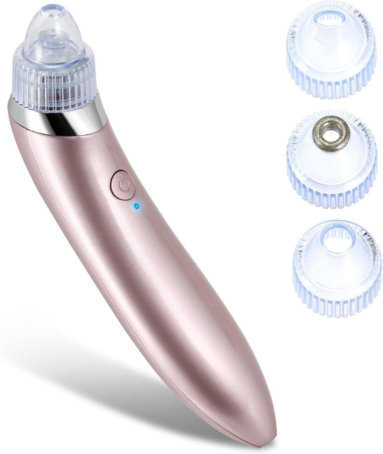 Adorishe Blackhead Electric Multifunction Facial Pore Cleanser Removal Skin Peeling Acne Remover Comedo Suction Vacuum Acne Comedone Extractor Machine Tool(Rose Gold)