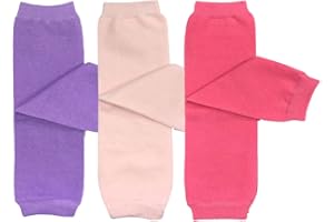 allydrew 3 Pack Solid Color Baby Leg Warmers & Toddler Leg Warmers