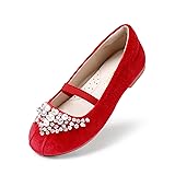 DREAM PAIRS Girls Wedding Mary Jane Ballerina Flat