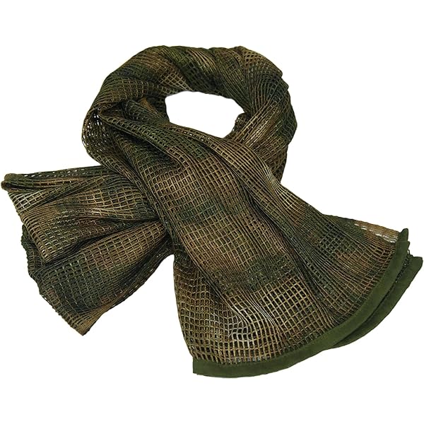 Sniper Veil Camo Netting - 71x36 Inch Tactical Scarf For Hunting & Airsoft, 2-Pack Ghillie Veil