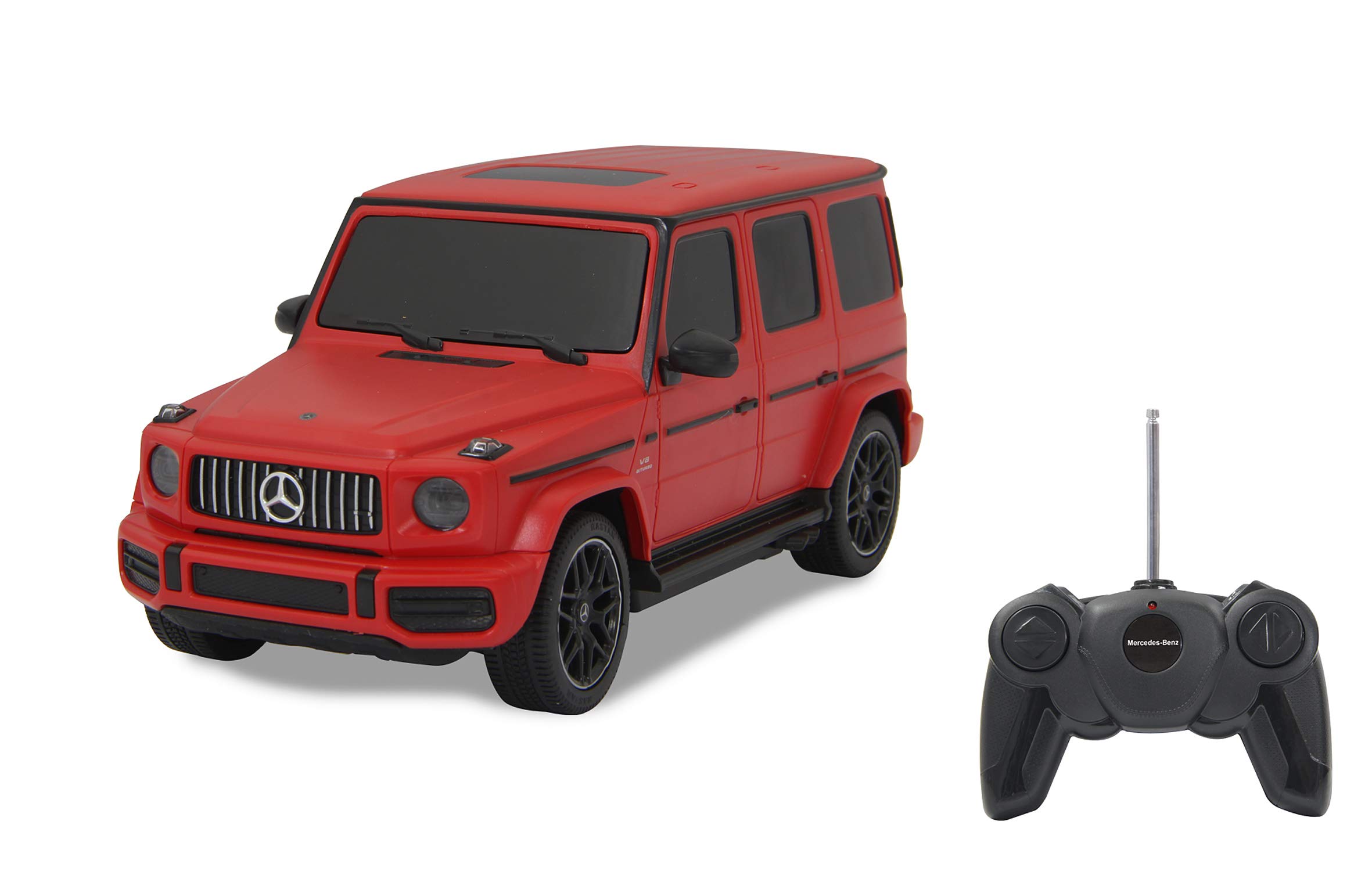 JAMARA 405193 - Mercedes-AMG G63 1:24 2.4GHz - Officially Licensed, Approx. 1 Hour Driving Time at Approx. 9 km/h, Perfectly Replicated Details, Workmanship, Red