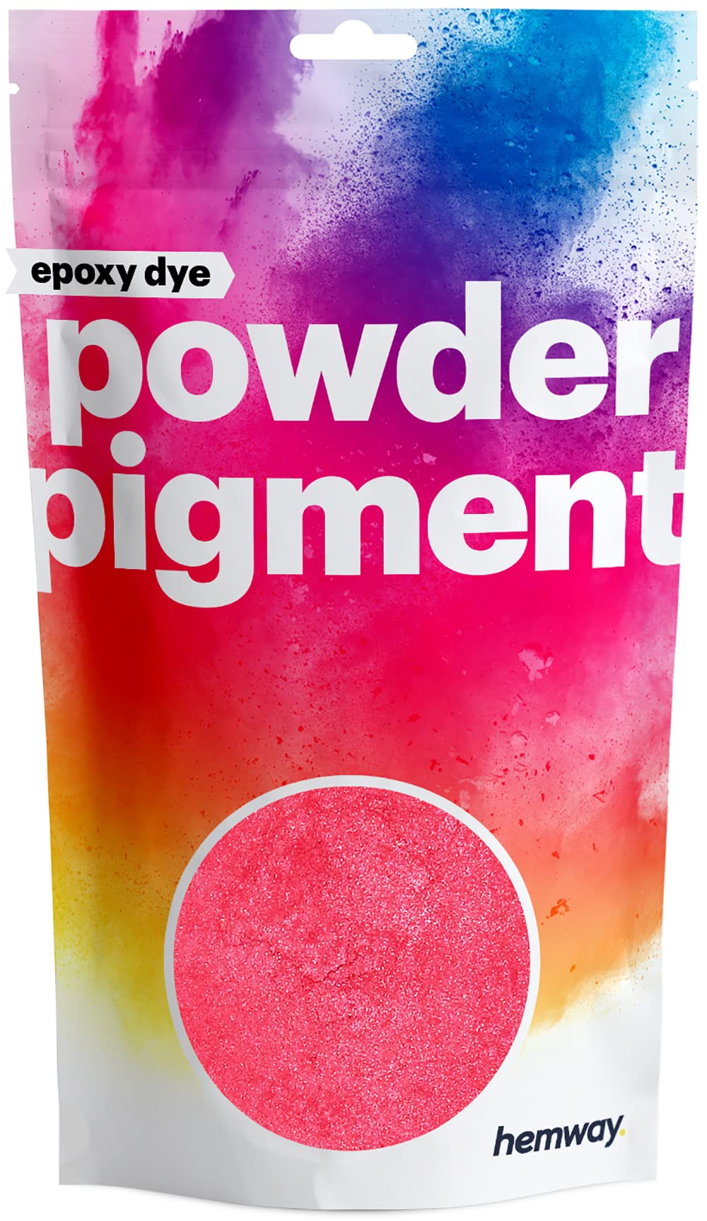 Hemway Epoxy Dye Powder Pigment Metallic Red Powder 50g | Mica Pigment for Resin, Epoxy, Polyurethane Paint, Jewellery & Resin Floors, Colour Enhancement