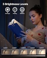 Mexllex Rechargeable Book Reading Light with 3 Color Temperatures 5 Brightness view 3