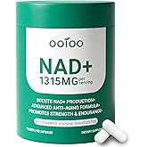 NAD+ Supplement 1315mg with Resveratrol – Liposomal NAD+ for Maximum Absorption – Advanced Cellular Health, Energy & Anti-Aging Support – NAD+ Supplements for Women & Men – 60 Capsules