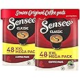 Senseo Classic Medium Roast Coffee Pods, 2 Packs, 96 Count, Smooth Flavor, Crema Layer on Top, Pads Compatible with PeleCom Machine