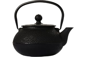 Old Dutch Cast Iron Sapporo Teapot, 20-Ounce, Black