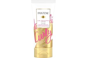 Pantene Hair Lotion, Moisturizing, for Curly Hair, Cream Reshapes and Defines Curls with Vitamin B5, Safe for Color Treated H