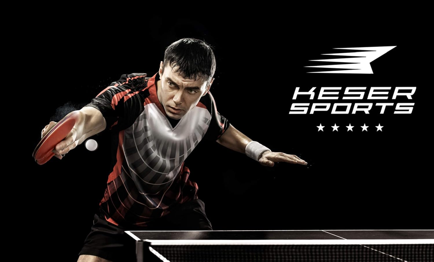 Keser Sports 5-Star Ping Pong Paddle Set – 2 Player Racket Set Bundle with 3 Professional ABS Balls and Portable Storage Bag Included. Advanced Spin, Speed and Control for Indoor/Outdoor Table Tennis : Sports & Outdoors