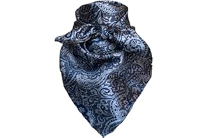 Wyoming Traders 20" Equestrian Horse Reining 100% Silk Cowboy Bandana Wild Rag Scarf XSmall Mini