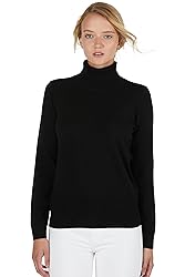 JENNIE LIU Women's 100% Pure Cashmere Long Sleeve
