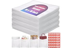 VIOBEPASS 80 Pcs Packing Foam Pouches 16'' x 16'' Cushion Foam Wrap Pouches with Fragile Stickers for Packaging and Protecting Dishes Cup China Glasses, Packing Supplies for Moving, Storage & Shipping