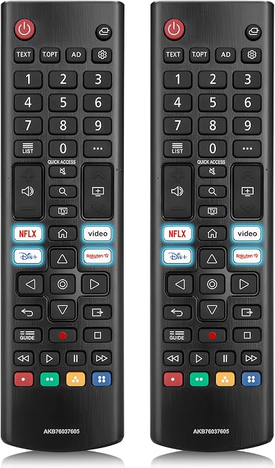 (Pack of 2) EWO'S Universal Remote for LG OLED EVO 4K 8K MR20GA MR21GA MR22GN