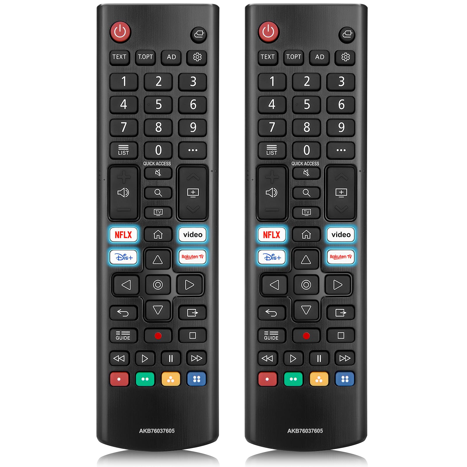 (Pack of 2) Universal Remote Control for All LG UHD OLED EVO QHD QNED NanoCell 4K 8K Smart TV Magic Remote Replacement AKB75855501 AN-MR20GA MR21GA MR22GN MR23GA AKB76040301 AKB75095308 AKB76037605
