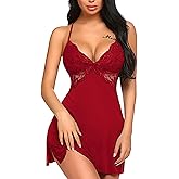 Avidlove Women Lingerie Lace Chemise Sleepwear Babydoll Teddy Lingerie