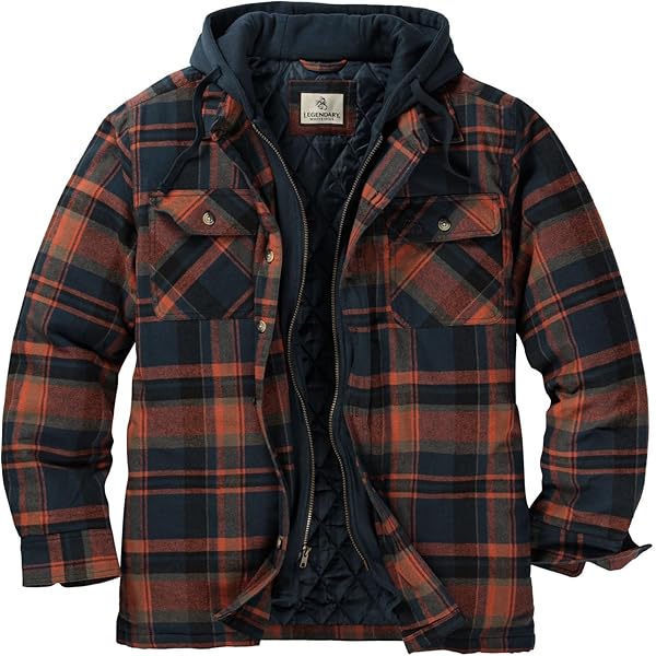 ジャケット・アウター tenderloin flannel check coat Amazon.com: SAMST Mens Flannel Plaid Shirts Jacket Full-Zip