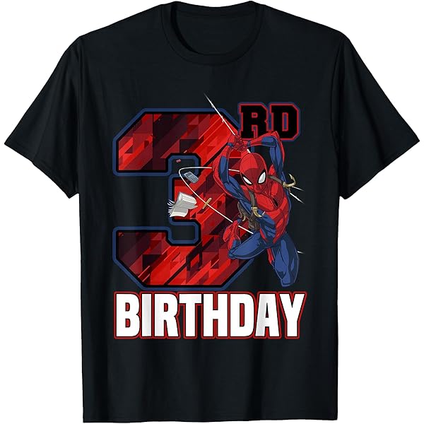 spiderman 00 Tシャツ Amazon.com: Marvel Spider-Man Web Swing 7th Birthday T-Shirt