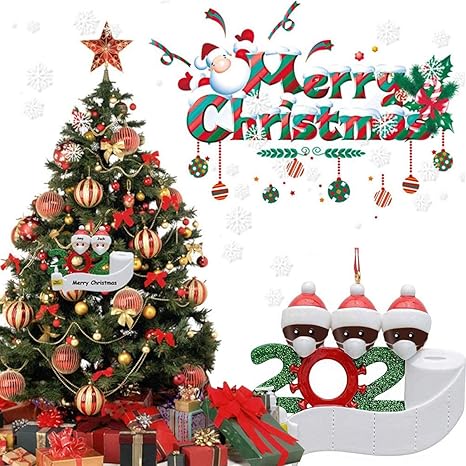 Amazon Co Jp 生き残った家族の飾りクリスマスツリーの飾り 2 7家族のメンバー カスタマイズされた名前 年のクリスマスの休日の装飾 子供のための創造的なギフト 家族 8 Type B 3 People ホーム キッチン