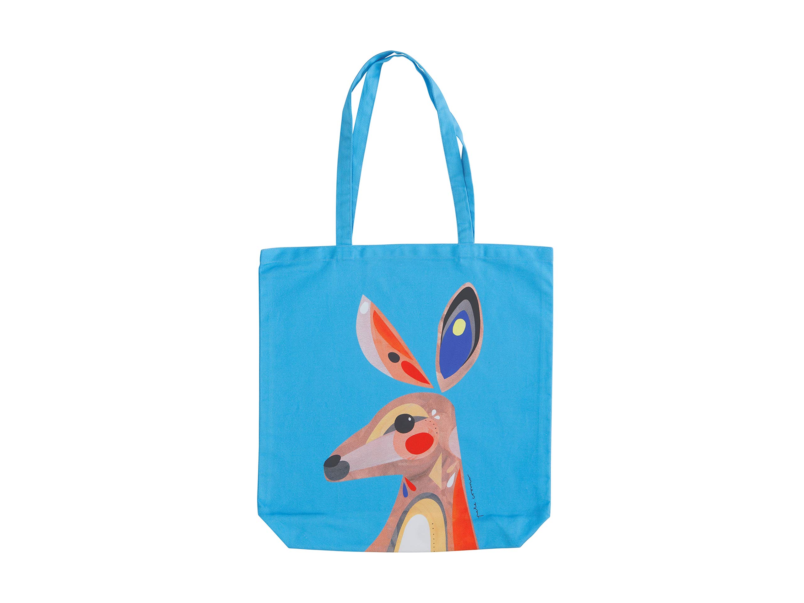 Maxwell & Williams Pete Cromer Large Tote Bag, Kangaroo Print, 1% Cotton, 42 x 41 cm