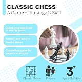 Navoys Classic Chess Table Top Game Foldable Board Instructions Included view 3