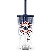 Tervis NHL Edmonton Oilers - Shatter Made in USA Double Walled Insulated Tumbler Travel Cup Keeps Drinks Cold & Hot, 24oz with Straw Lid, Classic