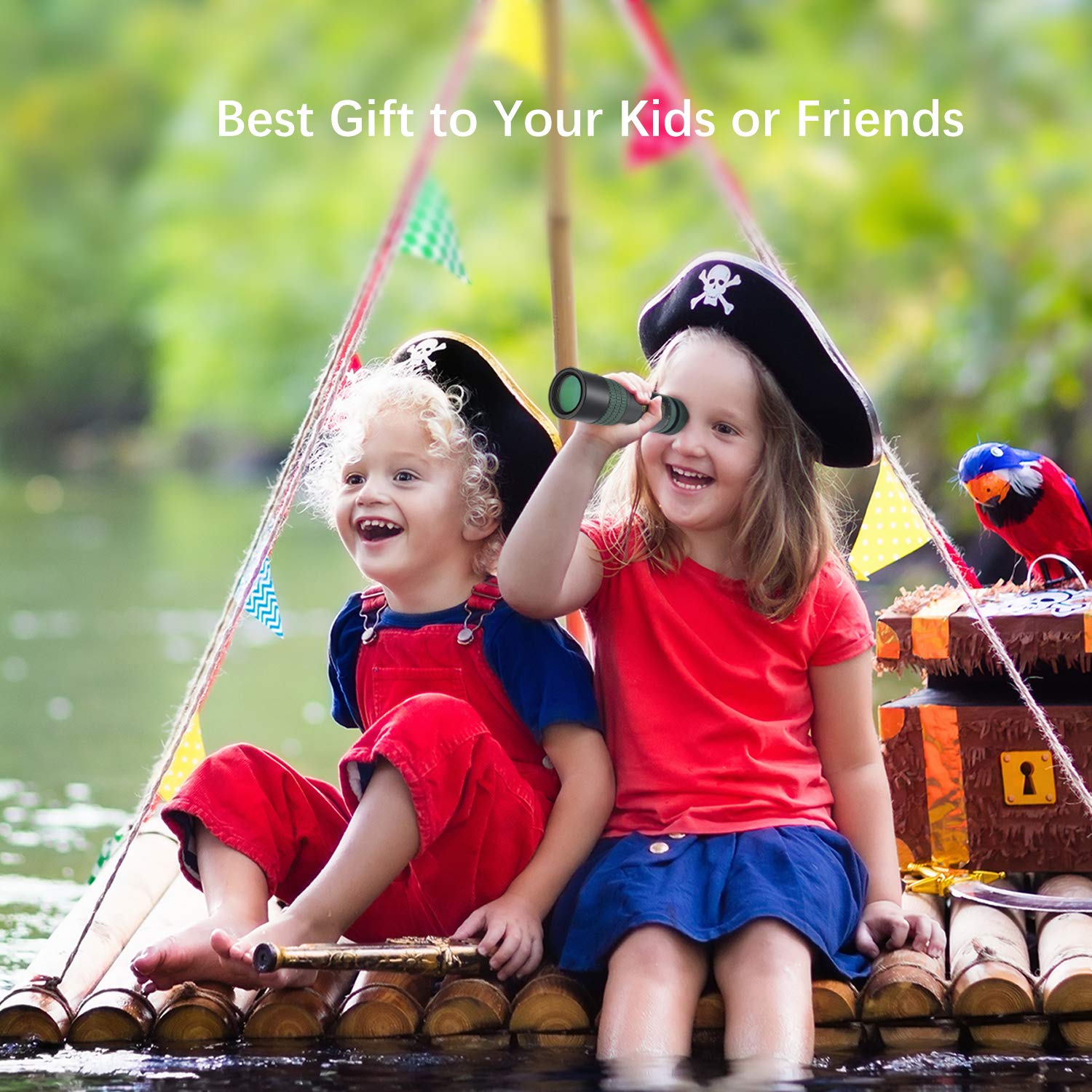 HD Monokular Teleskop, bedee 24x30 Monokulare Telescope Dual Focus Optik-Weitwinkel Monokular Teleskophaben mit BAK4 Prism / Handy Halterung, Wasserdicht und Stoßfest für Adults Kids Camping, Vogelbeobachtung, Reisen, Garten, Natur, Tiere J