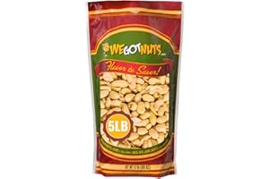 Roasted Unsalted Peanuts 5 Pounds (80oz) By We Got Nuts – Premium Quality Kosher Peanut – Healthy & Natural Rich Flavor Snack