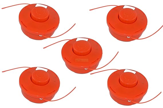 5 X Fadenspule mit Tippautomatik für Fuxtec/vidaXL / Leader/Monzana / Einhell/Brast / Nemaxx/Ryobi / Plantiflex/Timbertech / 