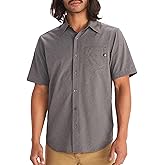 MARMOT Men's Aerobora Short Sleeve Button-Down Shirt - Lightweight, Packable, Quick-Drying UPF Protection