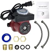 UP15-10SU7P/TLC Hot Water Recirculating Pump 115V 1/25 HP | 3/4" x 1/2" NPT Quiet Water Circulator Pump Compatible with Grundfos UP15-10SU7P, Replaces 59896288P1 595916