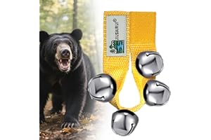 JIUSAIRUI Outdoor Bear Bells for Hiking Safety: Bear Horn to Scare Bears Deterrent Devices for Dogs Biking Fishing Camping Climbing
