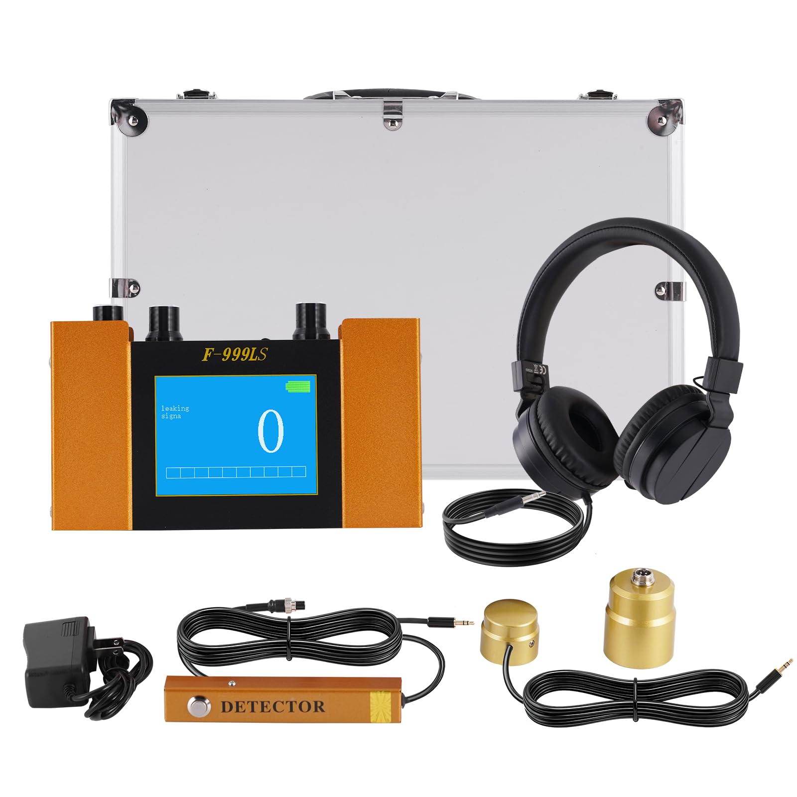 View 1 of Underground Water Leak Detector Water Leak Detection Device Water Pipe Leak Detector with Digital Display & Adjustable 4 Gears Frequency for Pool Pipe, Fire Pipe, Floor Heating Pipe