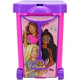 Barbie Store It All! Rolling Storage Bin &ndash; Extra-Large Organizer Case with Wheels &amp; Handle for Barbie Dolls, Clothes, Accessories &amp; Playsets &ndash; Pink Portable Travel Toy Box