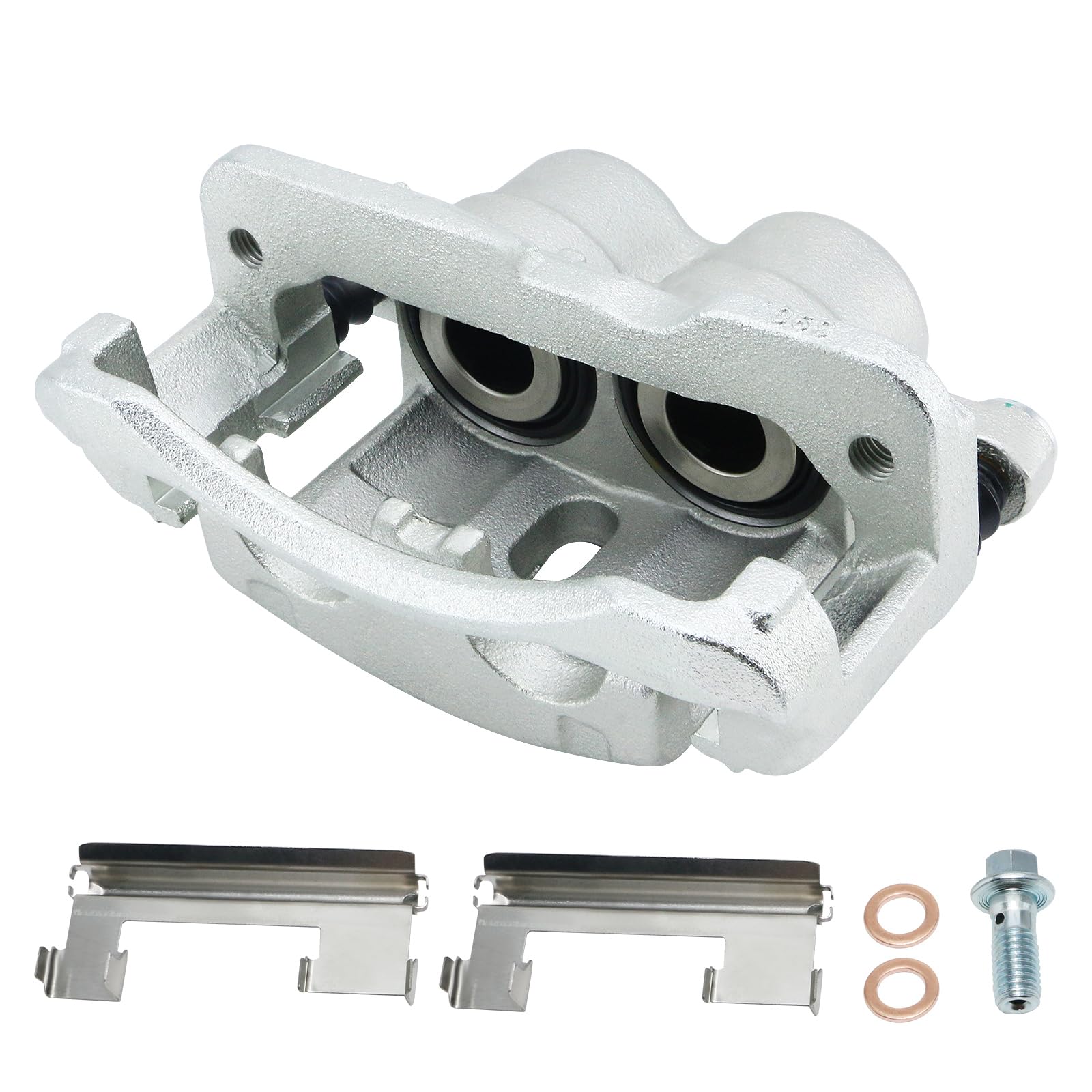 Photo 1 of Front Right Brake Caliper with Bracket 18B4728 Replace for 1999-2004 Chevy Silverado 1500, 2000-2006 Tahoe, 1999-2004 GMC Sierra 1500, 4.3/4.8/5.3/6L, 25848000, 19149076, 18040101, FRC11021, 18FR1378