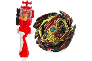 SUPERBLADE Blade Toy Set Battling Game Toys Sparking Launcher Grip Bey Battling Top Burst B-145 DX Starter Venom Diabolos.Vn.Bl Left and Right Launcher Play Blades Gaming Toy Set Gift for Boys 4-8-12+