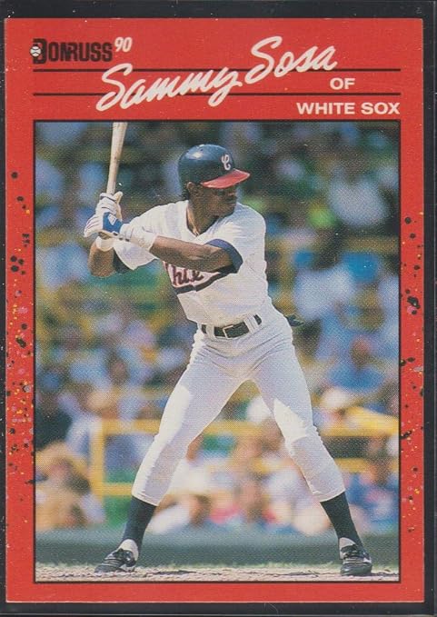 Amazon 1990 Donrus Sammy Sosa White Sox Rookie Baseball Card 489 