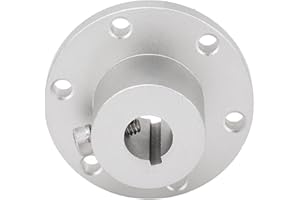 Jeanoko RC Motor Shaft Coupler, Aluminium Alloy Easy to Install 1/2in RC Flange Coupling Connector for Upgrade